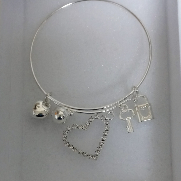 Silver multi charm wrist bracelet - Picture 1 of 1